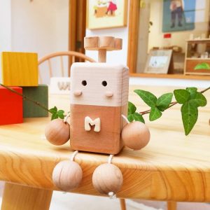 Dekoatif Ahşap Robot Oyuncak