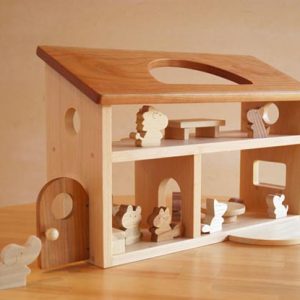 Ahşap Oyuncak Orman Hayvanları Evi