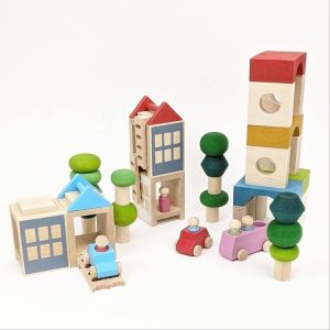 Ahşap Oyuncak Şehir Seti 3 Set