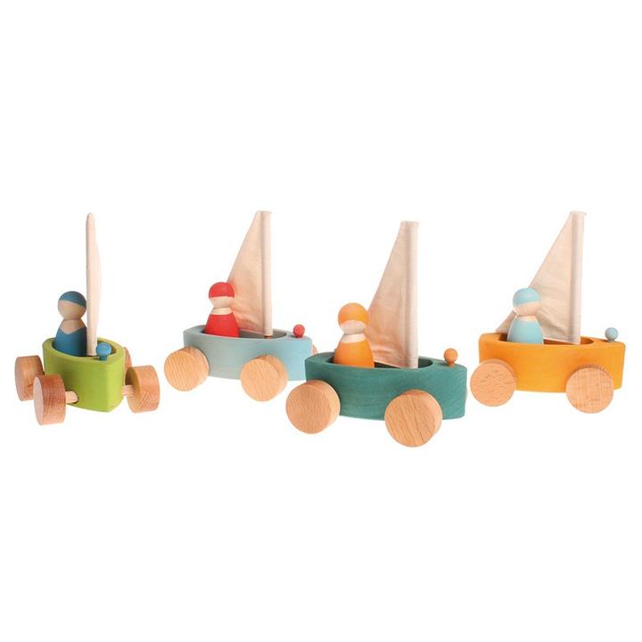 Ahşap Oyuncak Mini Yelkenli Gemi