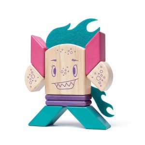 Ahşap Oyuncak Magnet Çılgın Robot