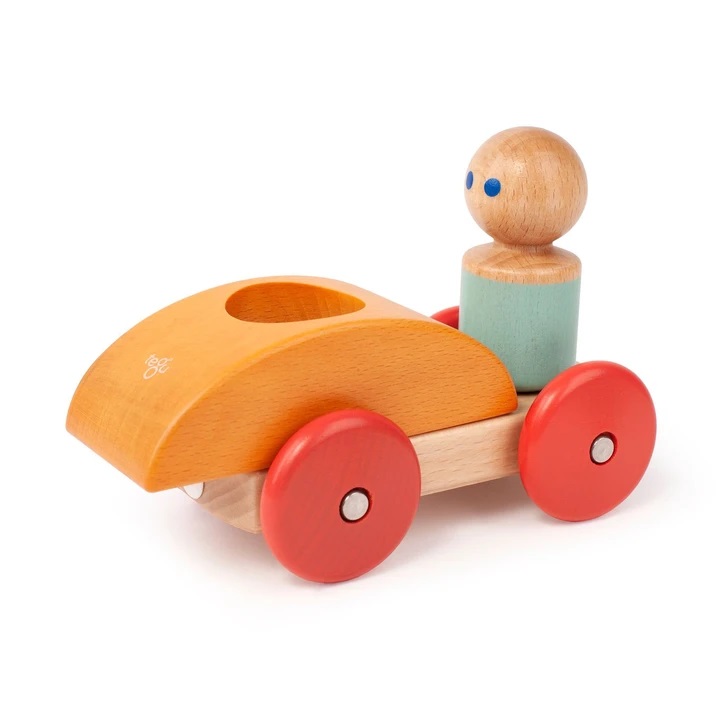 Ahşap Oyuncak Magnet Araba Figürlü - Görsel 2