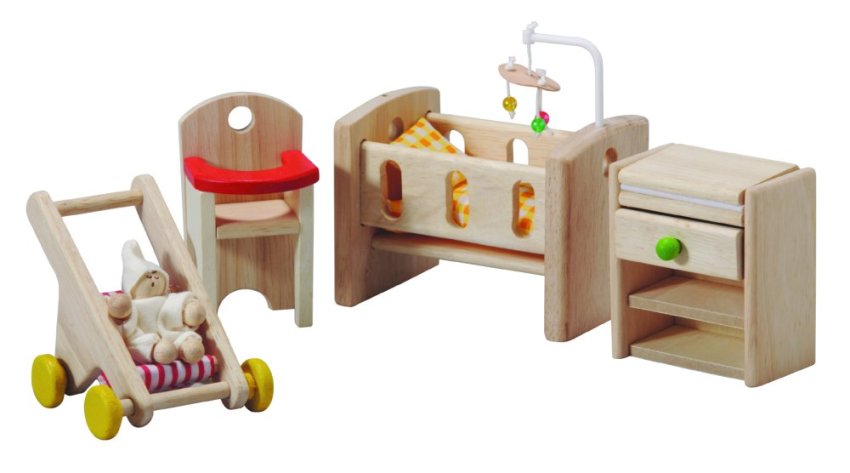 Ahşap Oyuncak Ev Bebek Mobilyası