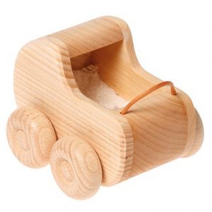 Ahşap Oyuncak Ev Mobilyası Bebek Arabası