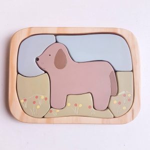 Ahşap Oyuncak Puzzle Köpek