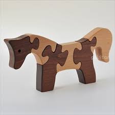 Ahşap Oyuncak Puzzle At