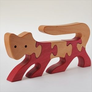 Ahşap Oyuncak Puzzle Kedi