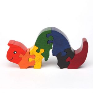 Ahşap Oyuncak Puzzle Tırtıl