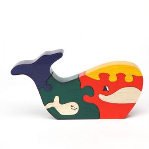 Ahşap Oyuncak Puzzle Balina