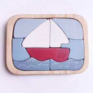 Ahşap Oyuncak Puzzle Gemi