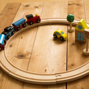 Ahşap Oyuncak Raylı Tren Seti