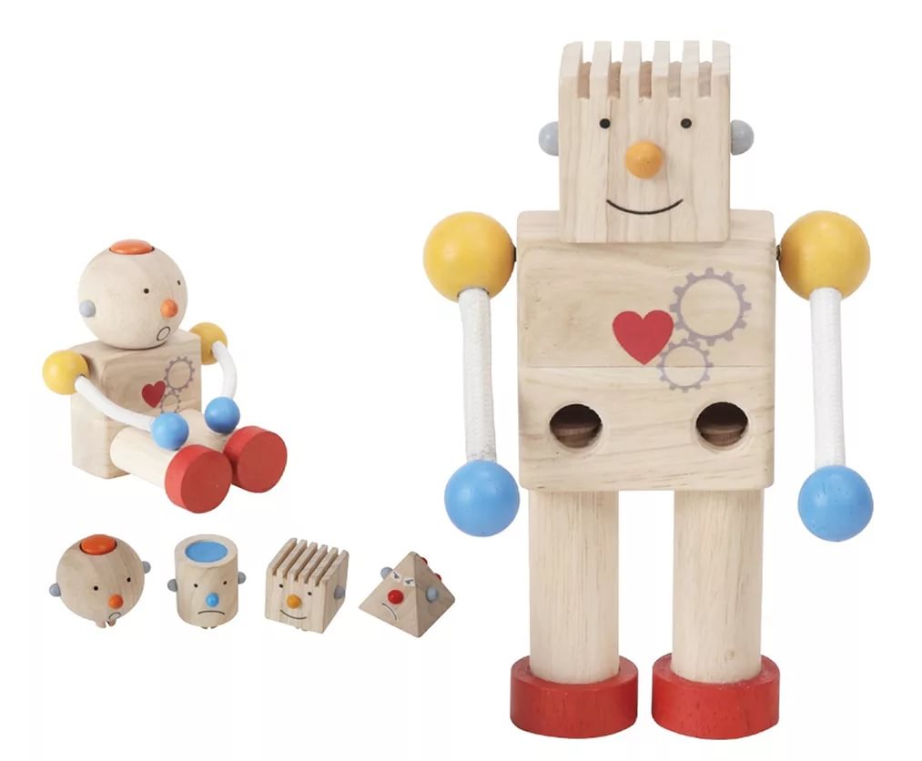 Ahşap Robot Yüz İfadeleri - Görsel 4