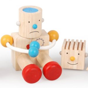 Ahşap Robot Yüz İfadeleri
